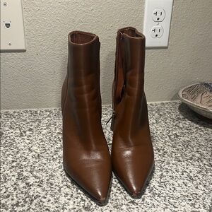 Marc Fisher Chestnut Heeled Boots